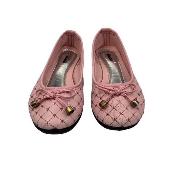 Bata Pink Ballet Bow Flats Size 11 Toddler Girl's - Picture 3 of 9